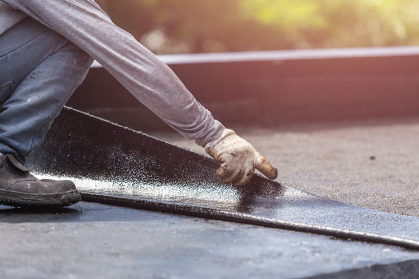 Professional Basement Waterproofing technician working in Rheems, PA